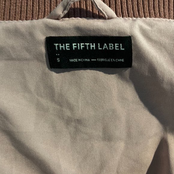 The Fifth Label Velvet Bomber Jacket Pink Roses Size S Women's - Picture 3 of 7